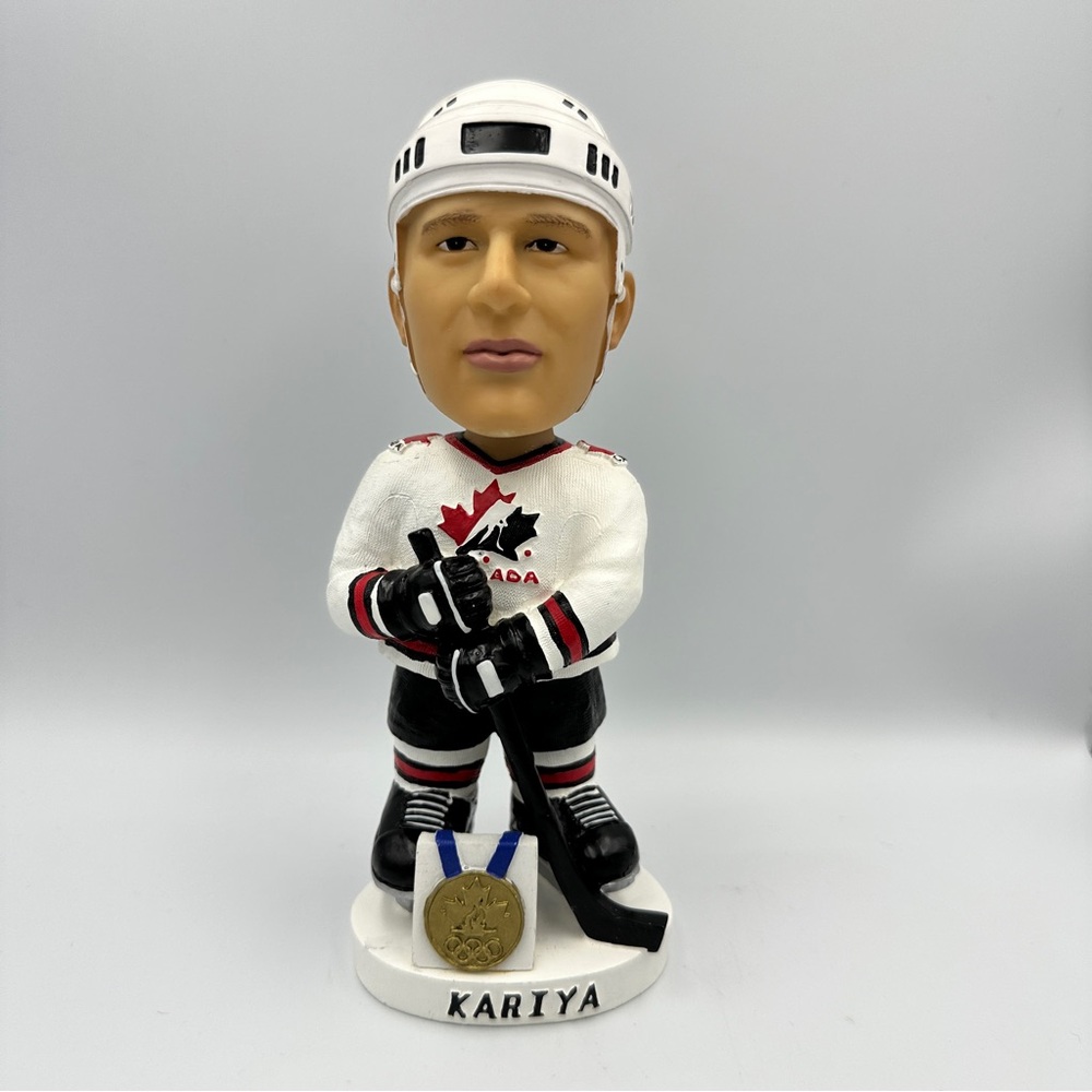2002 Paul Kariya Team Canada Hockey Bobble Head In original box